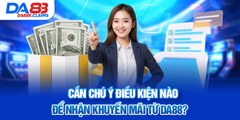 Cần chú ý điều kiện nào để nhận khuyến mãi từ DA88?